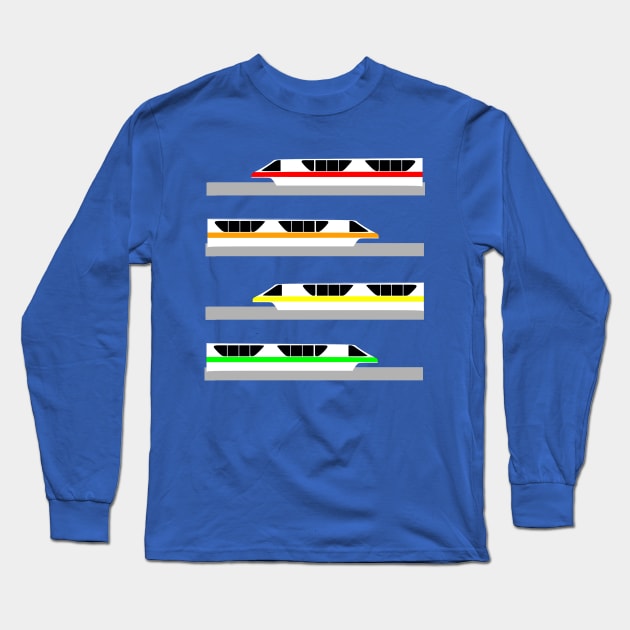 Mark VI Magical Monorail Long Sleeve T-Shirt by ThisIsFloriduhMan